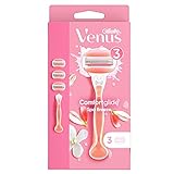 Gillette Venus ComfortGlide Spa Breeze Maquinilla de Afeitar Mujer + 3 Cuchillas de Recambio (el embalaje puede variar)