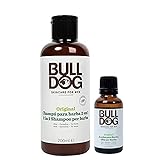 Bulldog - Cuidado Facial para Hombres - Kit Rutina Cuidado de Barba Corta, Champú & Acondicionador de Barba 200 ml + Aceite para Barba 30 ml