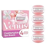 Venus Gillette ComfortGlide Spa Breeze Cuchillas de Afeitar Mujer, Paquete 4 Recambio (el embalaje puede variar)