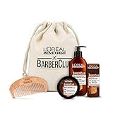 L 'Oréal Men expert Barba Cuidado Juego Barber Club waschgel, bartöl, pomade y gratis Barba peine