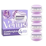 Gillette Venus ComfortGlide Breeze Cuchillas de Afeitar Mujer, Paquete de 4 Cuchillas de Recambio (el embalaje puede variar)
