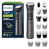 Philips Recortadora de Barba Serie 7000, Máquina Cortar Pelo, Cortapelos Hombre, Kit 15 en 1 Para Cara, Pelo, Orejas, Nariz y Cuerpo,120min de uso, En Seco y Húmedo, Recargable, Funda, MG7950/15